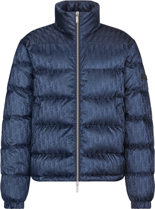 Dior - Doudoune CD oblique Bleu Nuit