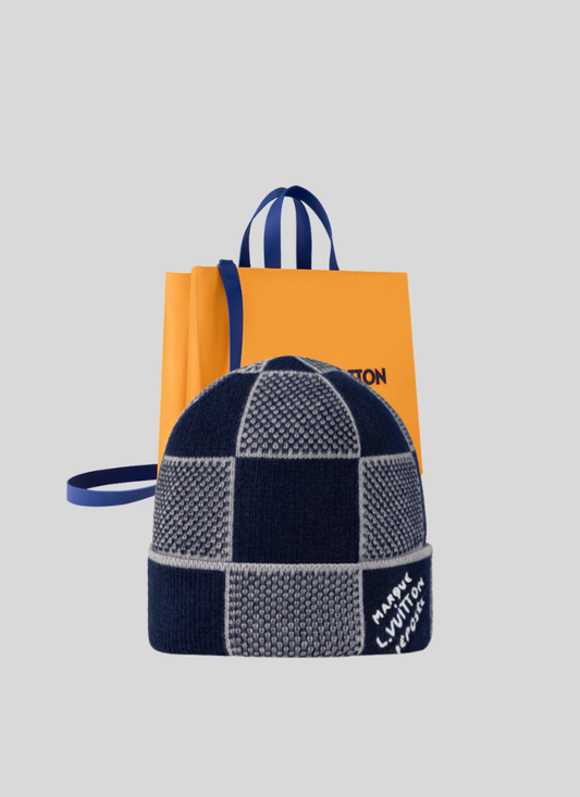 Bonnet Lv Damier Special Blue