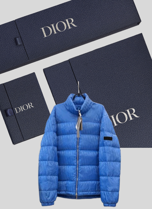 Doudoune D Blue full logo