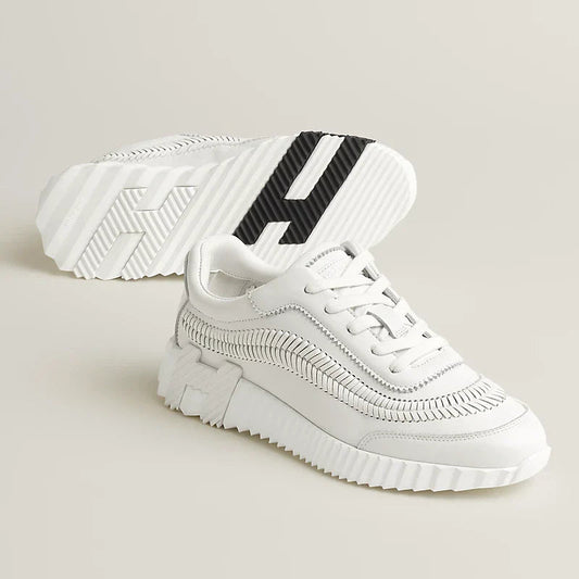 Hermès Bouncing blanc/maron/noir